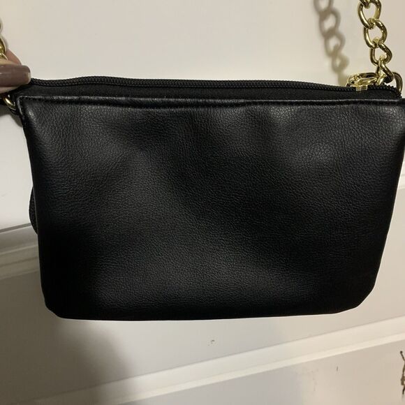 Artsy Cute! BETSEY JOHNSON ~ LUV BETSEY DOG FACE CROSSBODY HANDBAG WITH GLITTER - Picture 8 of 9